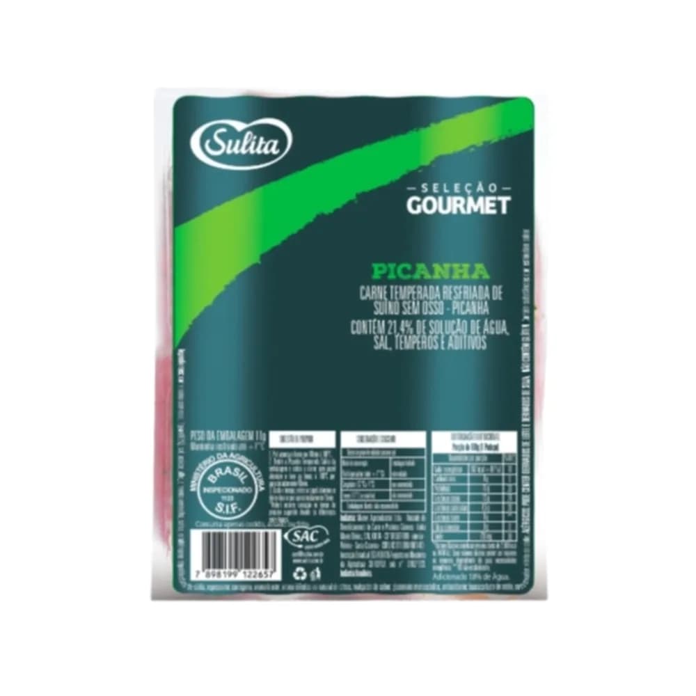 Picanha suína temperada gourmet kg sulita
