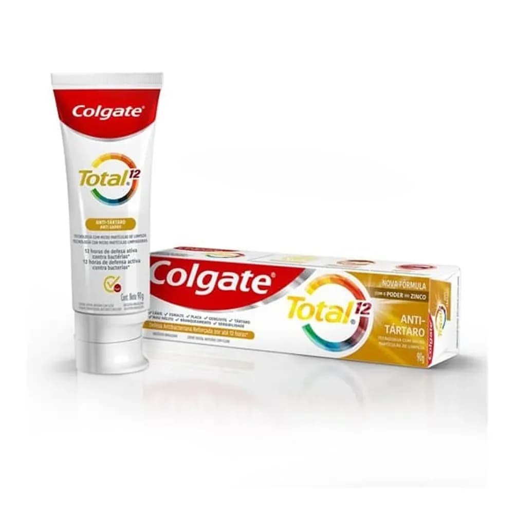Creme dental total 12 anti tartaro colgate 90g