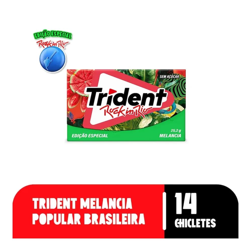 Chiclete melancia trident 25,2g