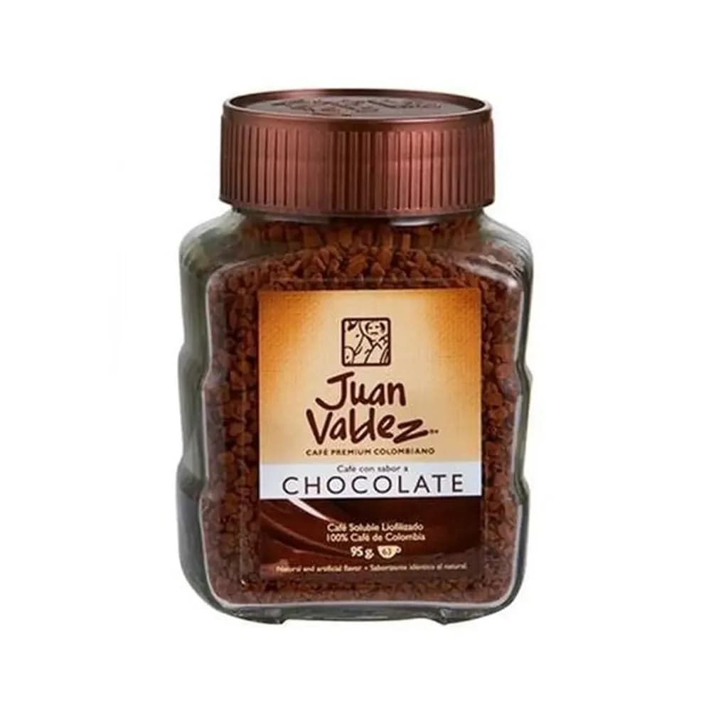 Cafe soluvel sabor chocolate juan valdez 95g