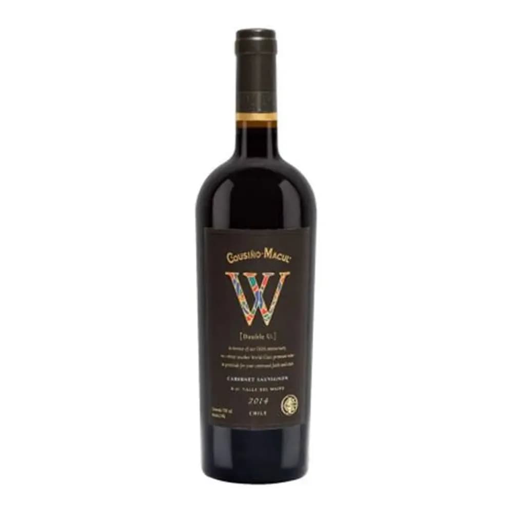 Vinho tinto chileno cousino macul double u cabernet sauvignon garrafa 750ml