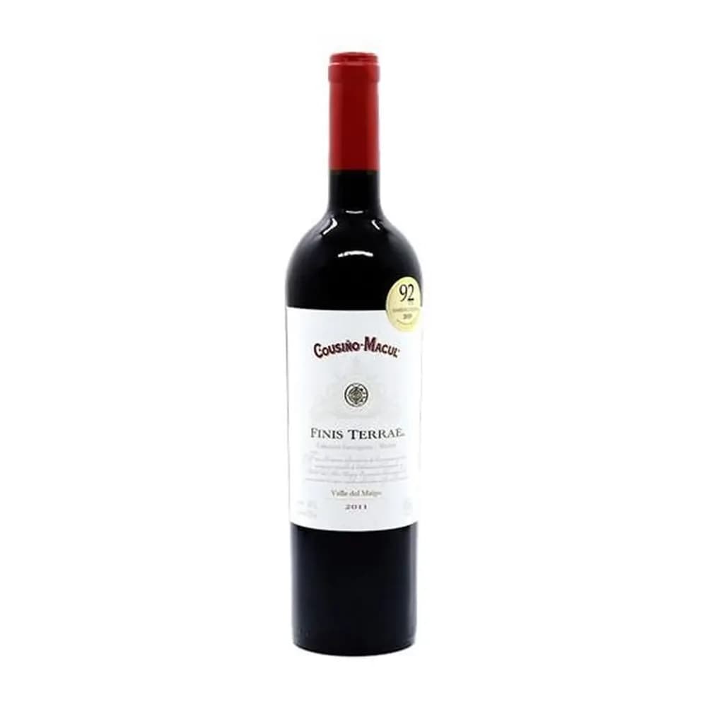 Vinho tinto chileno finis terrae cabernet merlot garrafa 750ml