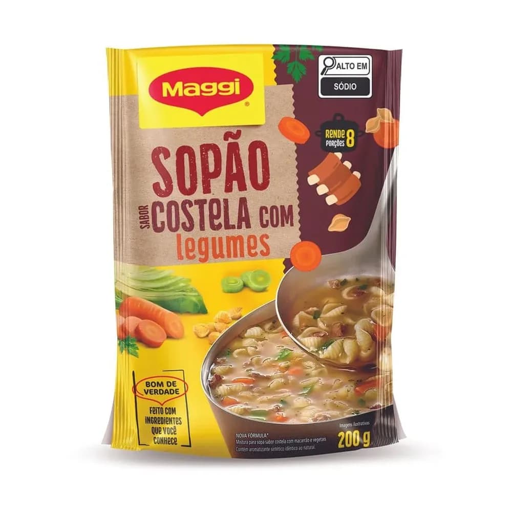 Sopao costela com legumes maggi 200g