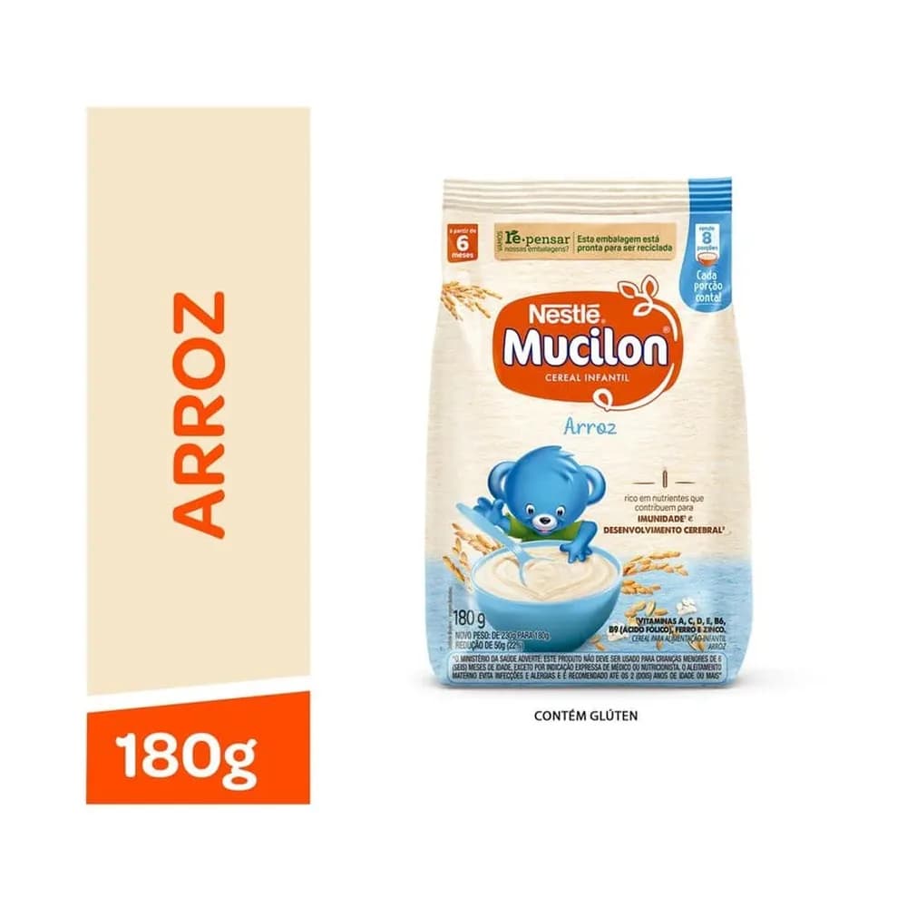 Cereal infantil de arroz mucilon 180g