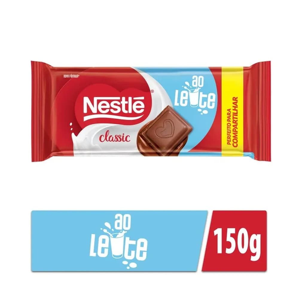 Chocolate nestle classic ao leite 150g