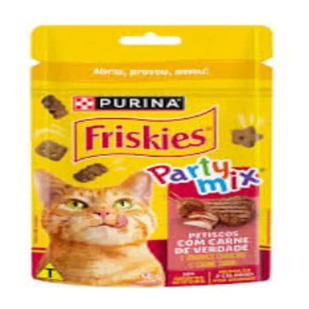 Petisco friskies party mix carne 40g