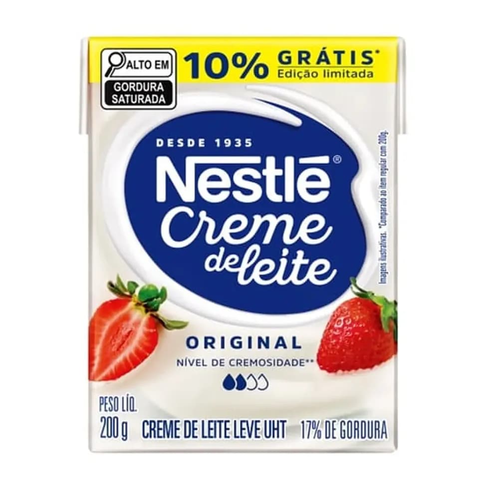 Creme de leite nestle caixa 200g