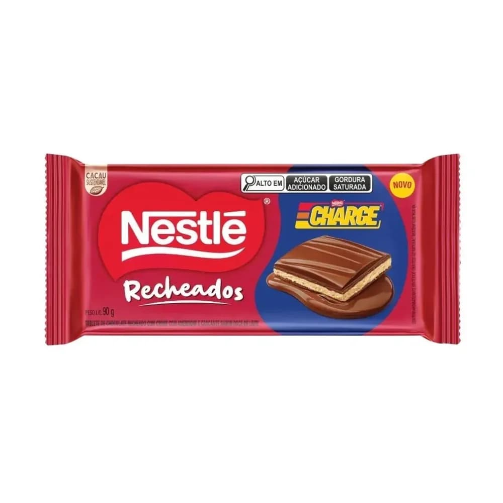 Chocolate nestlé recheado charge 90g