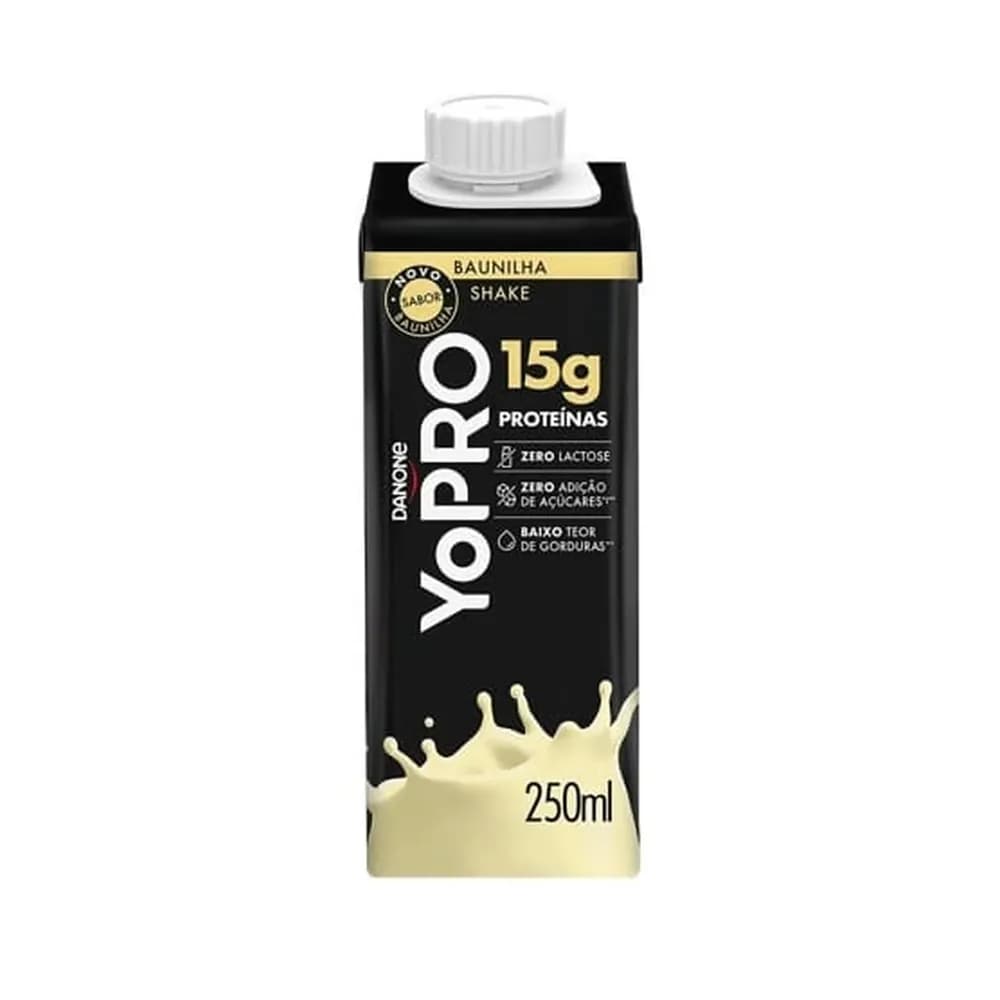 Iogurte liquido proteico sabor baunilha yopro 250g