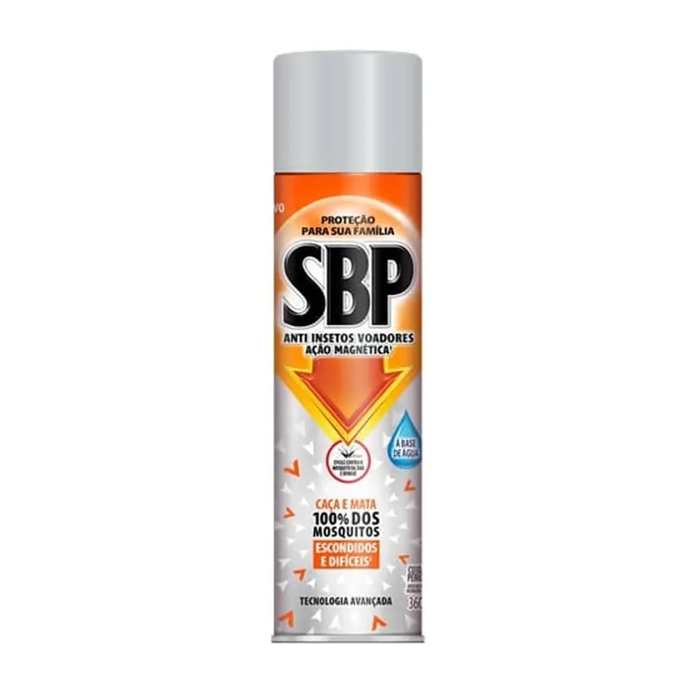 Inseticida aerossol acao magnetica base agua sbp 360ml