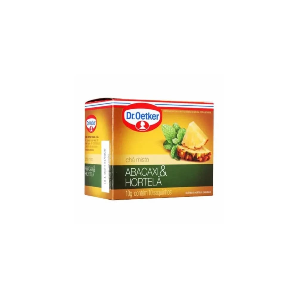 Cha dr oetker abacaxi e hortela 10 saches