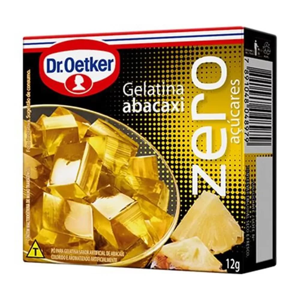 Gelatina em po abacaxi zero dr.oetker 12g