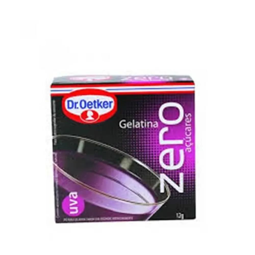 Gelatina uva zero dr oetker embalagem 12g
