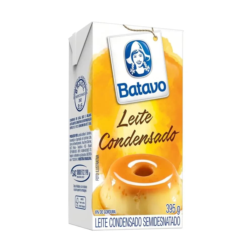 Leite cond. semi desnatado batavo 395gr