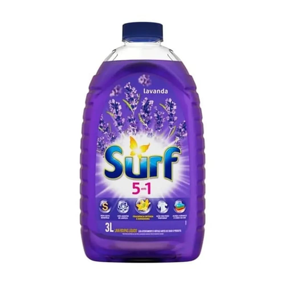 Lava roupas liquido lavanda surf 3l