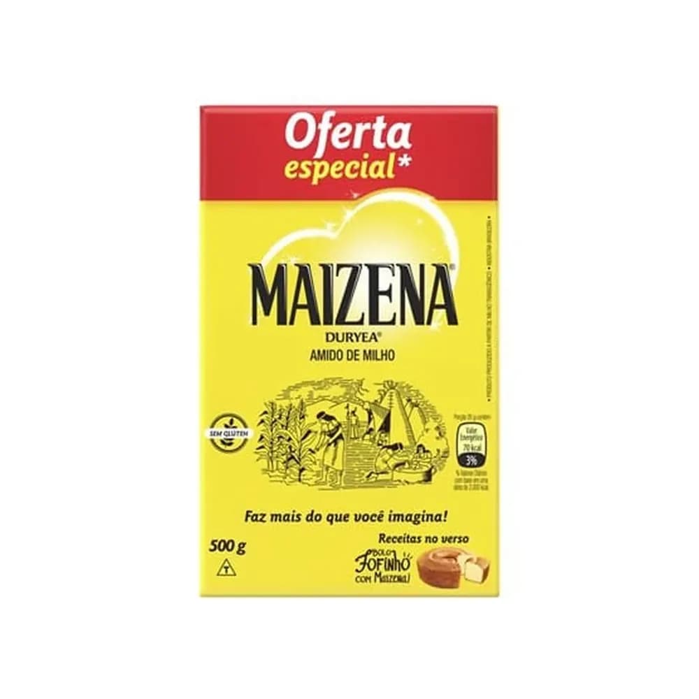 Amido de milho tradicional maizena 500g