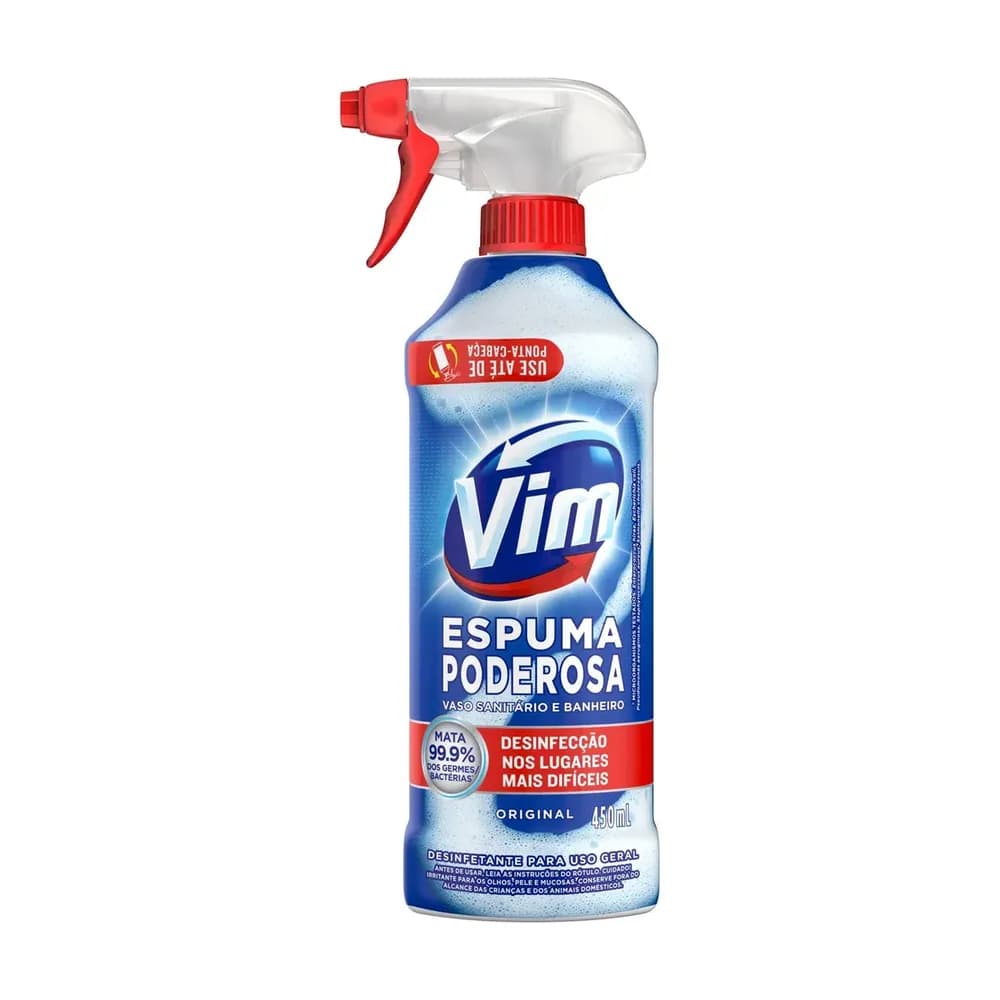 Desinf vim 450ml spray espuma podersa