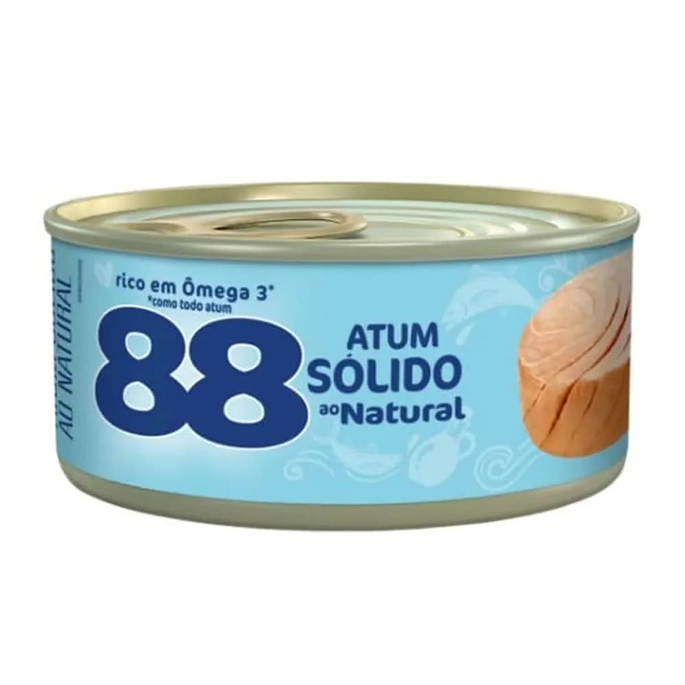 Atum solido ao natural 88 lata 98g