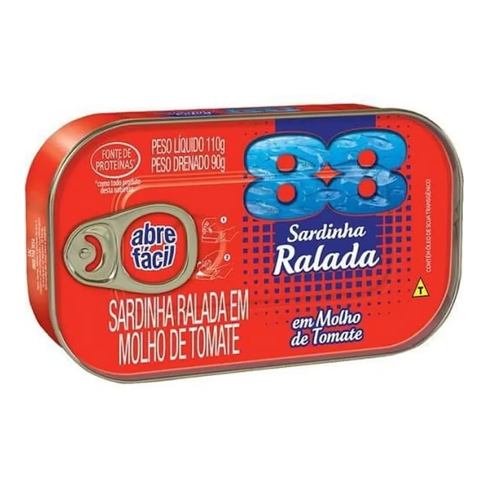 Sardinha ralada com molho de tomate 88 110g