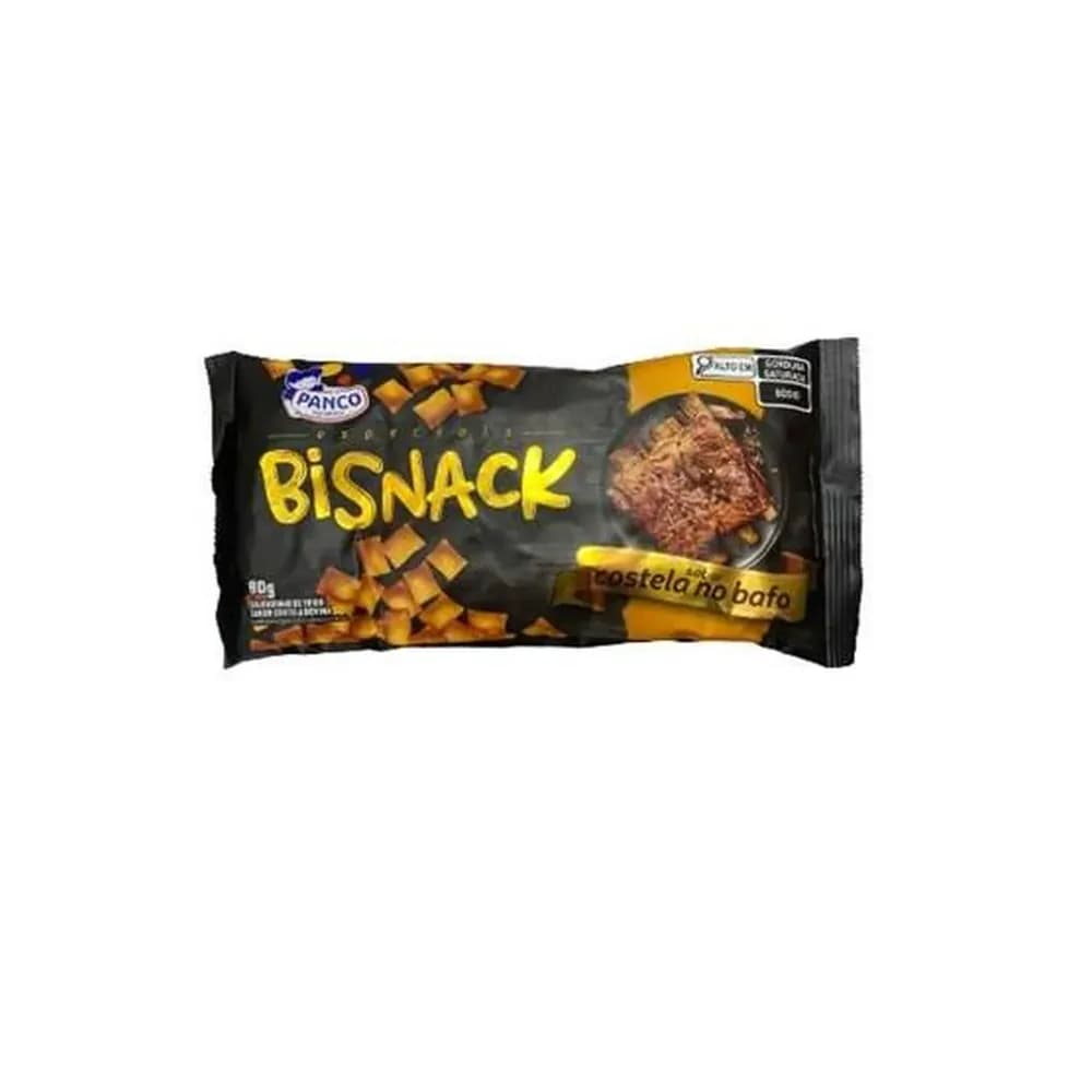 Salgadinho bisnack sabor costela no bafo panco 80g