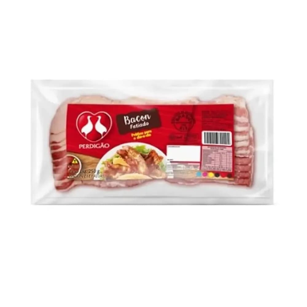 Bacon em fatias perdigao 250g