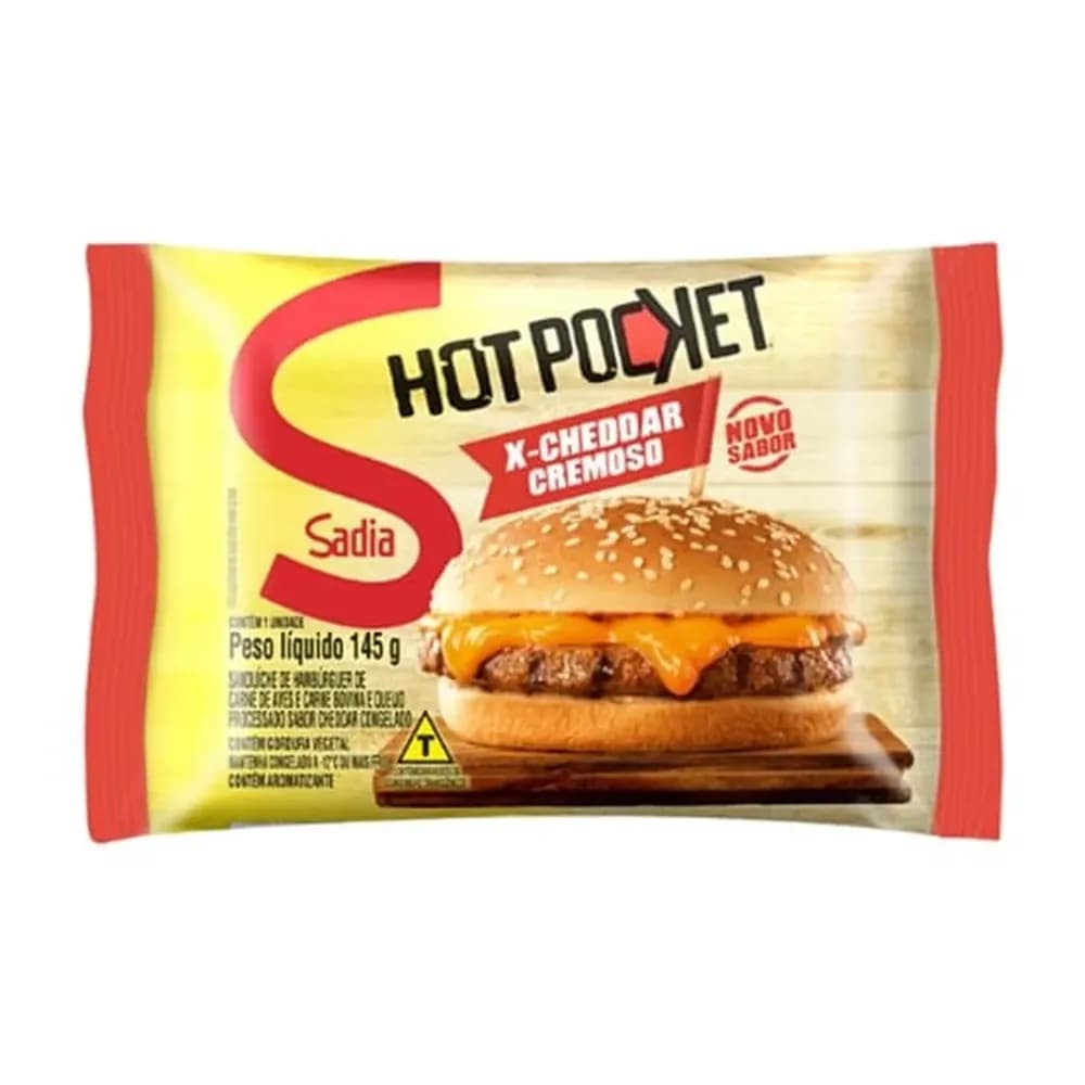 Hot pocket x-cheddar sadia 145g