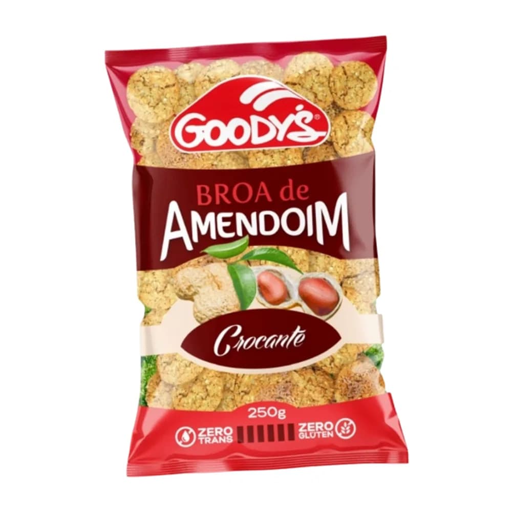 Biscoito de amendoim crocante goody's 250g