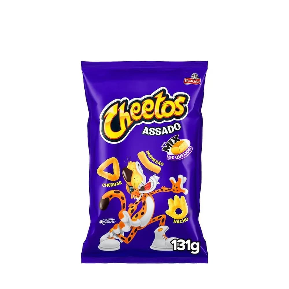 Salgadinho sortido mix de queijos elma chips cheetos 131g