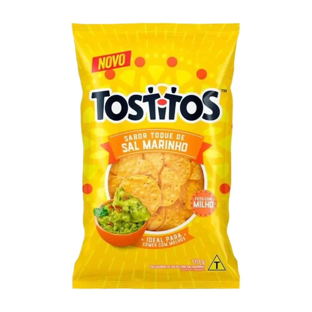 Salgadinho de milho toque de sal marinho tostitos 110g