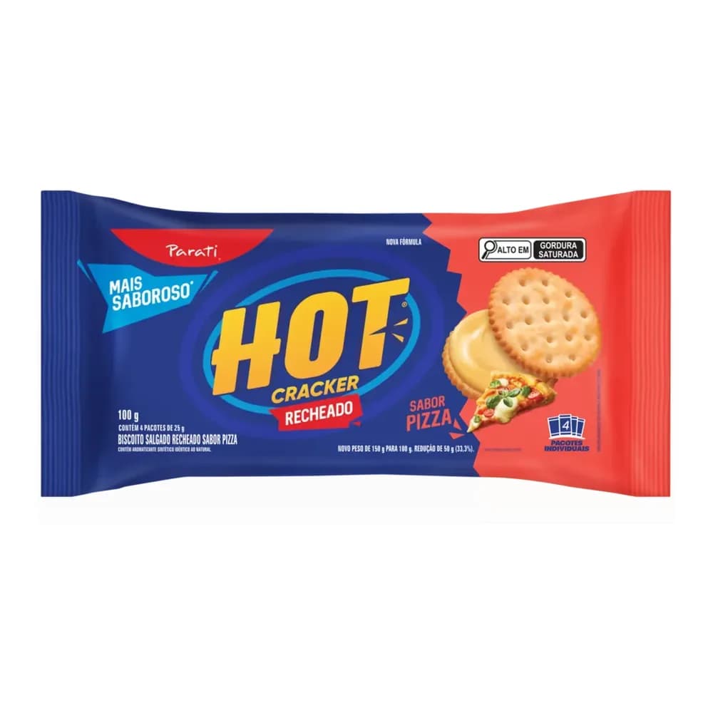 Biscoito hot cracker pizza parati 100g