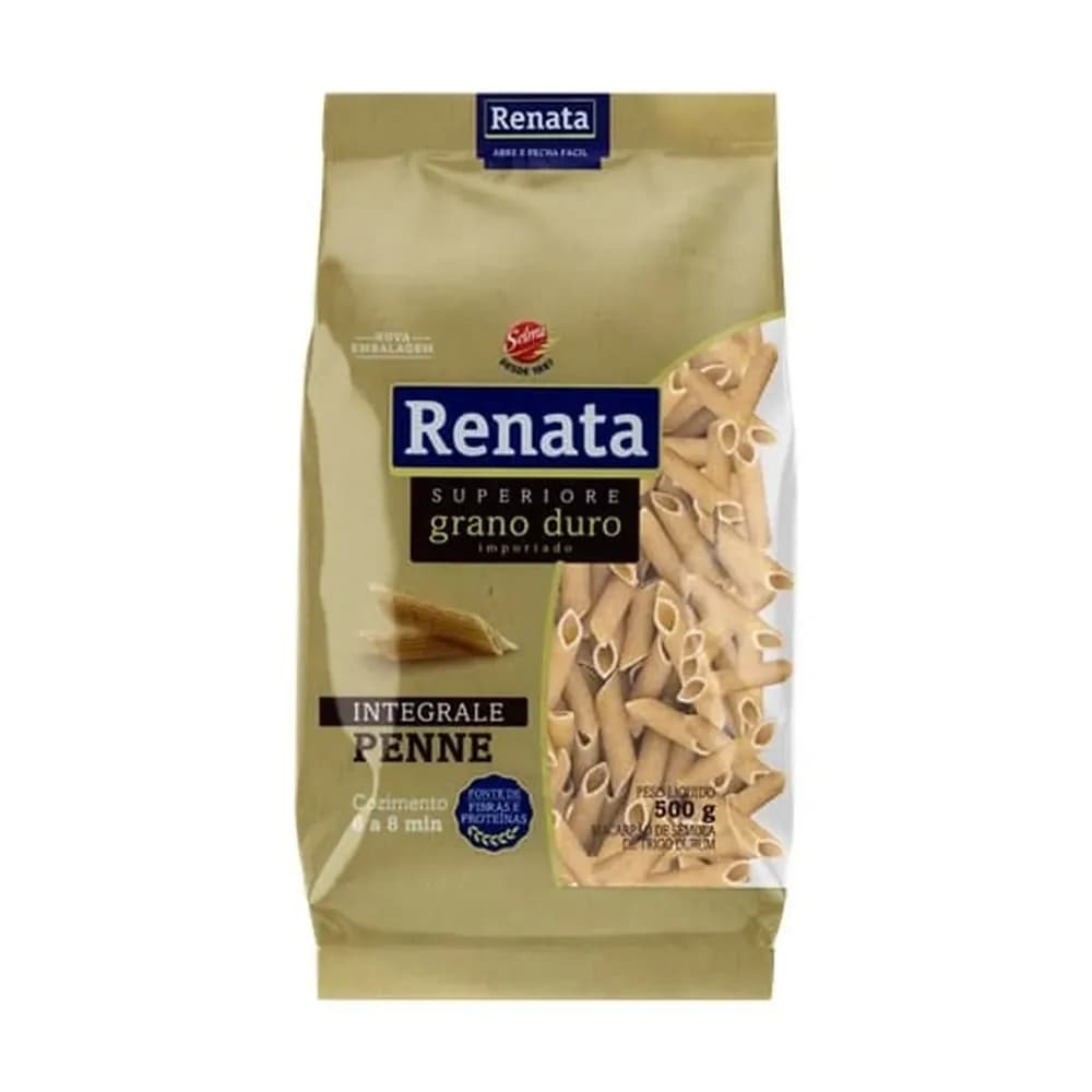 Macarrao penne integral superiore renata 500g
