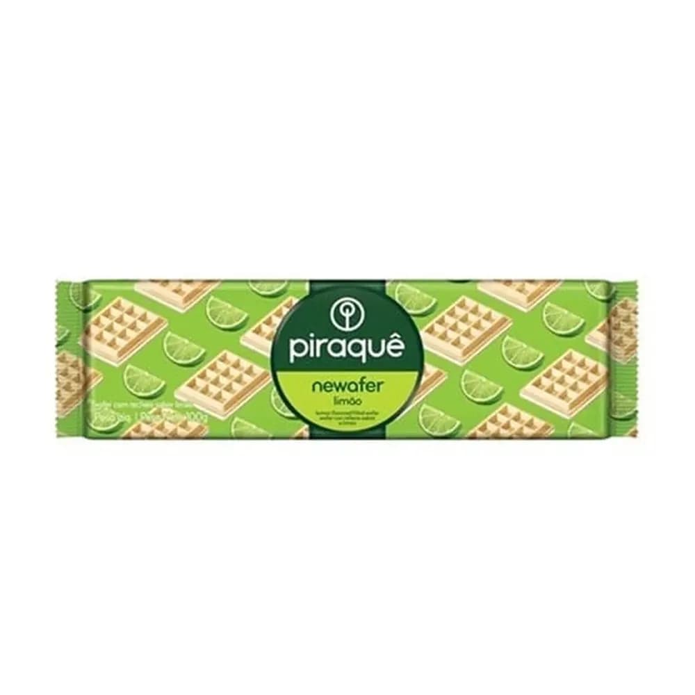 Biscoito newafer sabor limao piraque 100g