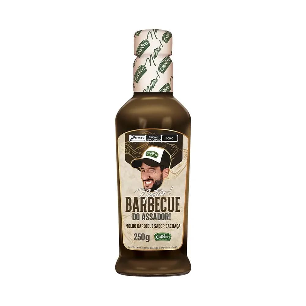 Molho barbecue com cachaca netao cepera 250g