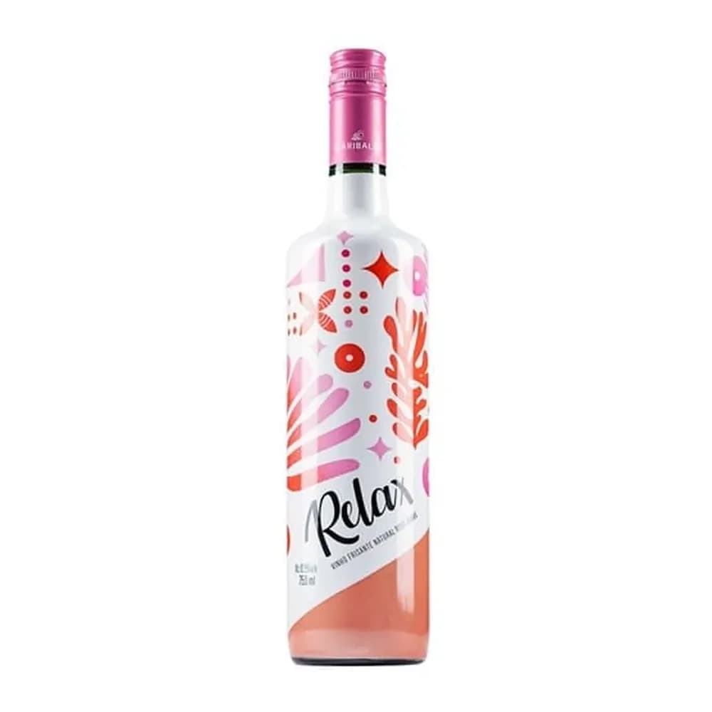 Vinho rose frisante suave relax garibaldi 750ml