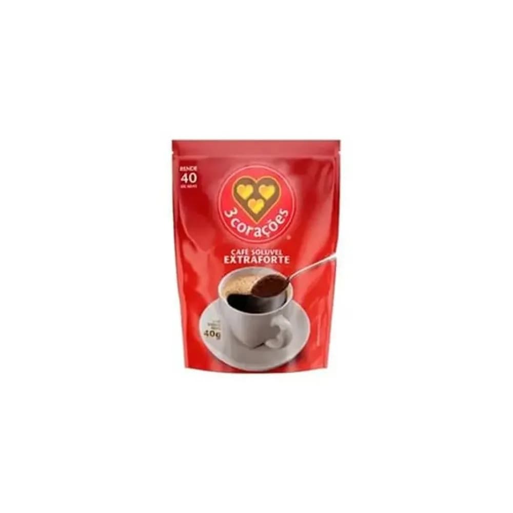 Cafe soluvel 3 coracoes extra forte 40g