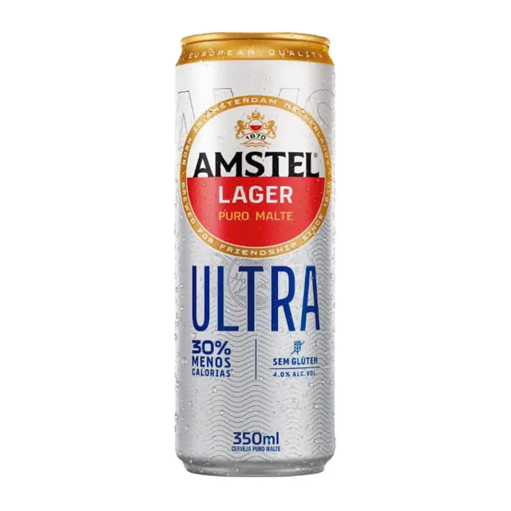 Cerveja puro malte sem gluten amstel 350ml
