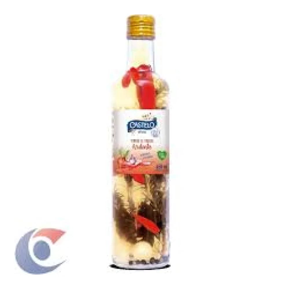 Tempero de vinagre castelo leve vita ardente vidro 450ml