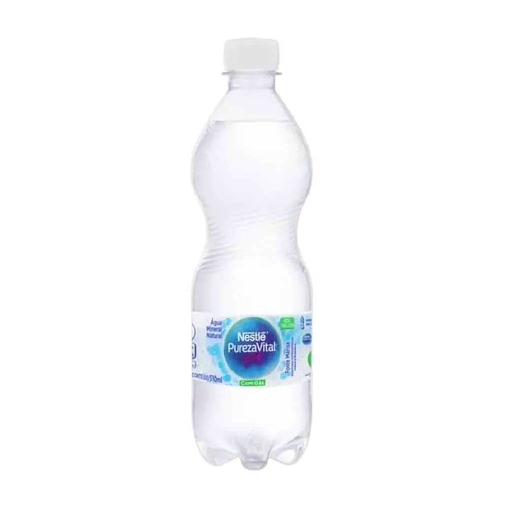 Agua mineral nestle natural com gas pureza vital 510ml