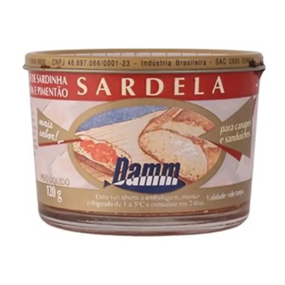 Antepasto damm sardela embalagem 120g