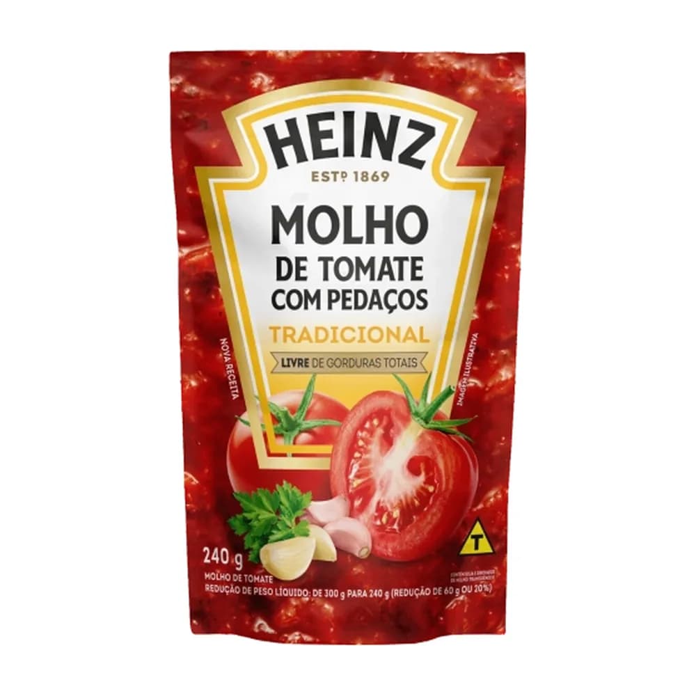 Molho de tomate heinz sache 240g