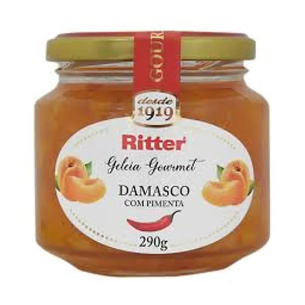Geleia ritter damasco com pimenta 290g