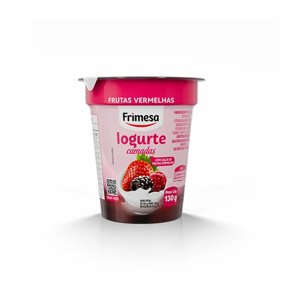 Iogurte 130g frutas vermelhas frimesa