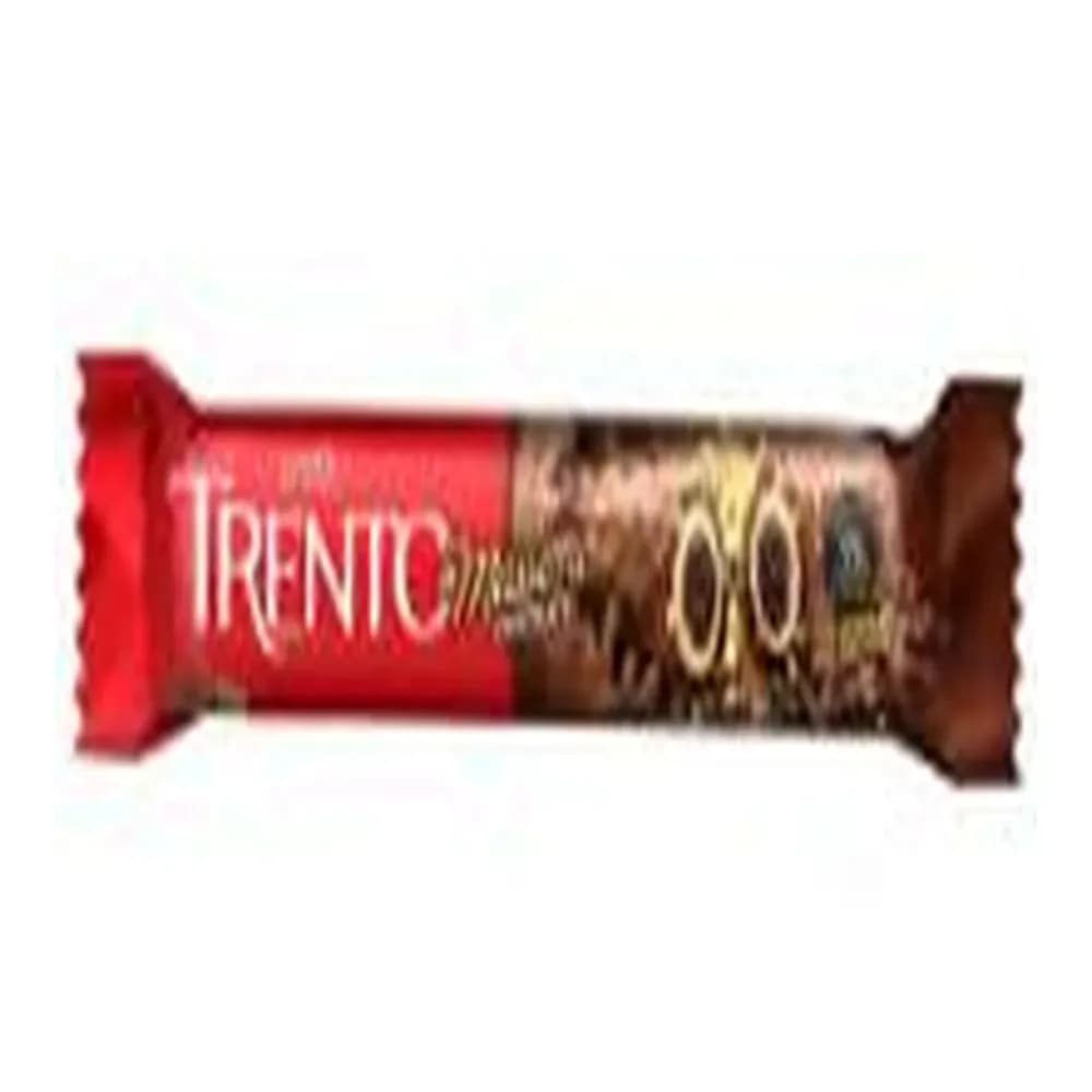 Wafer recheado sabor chocolate 38% cacau trento massimo 25g