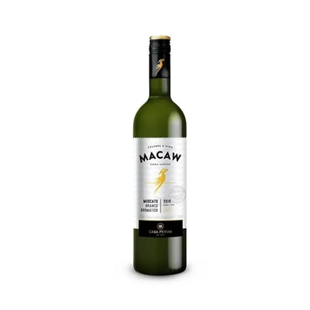 Vinho branco macaw demi-sec moscato 750ml