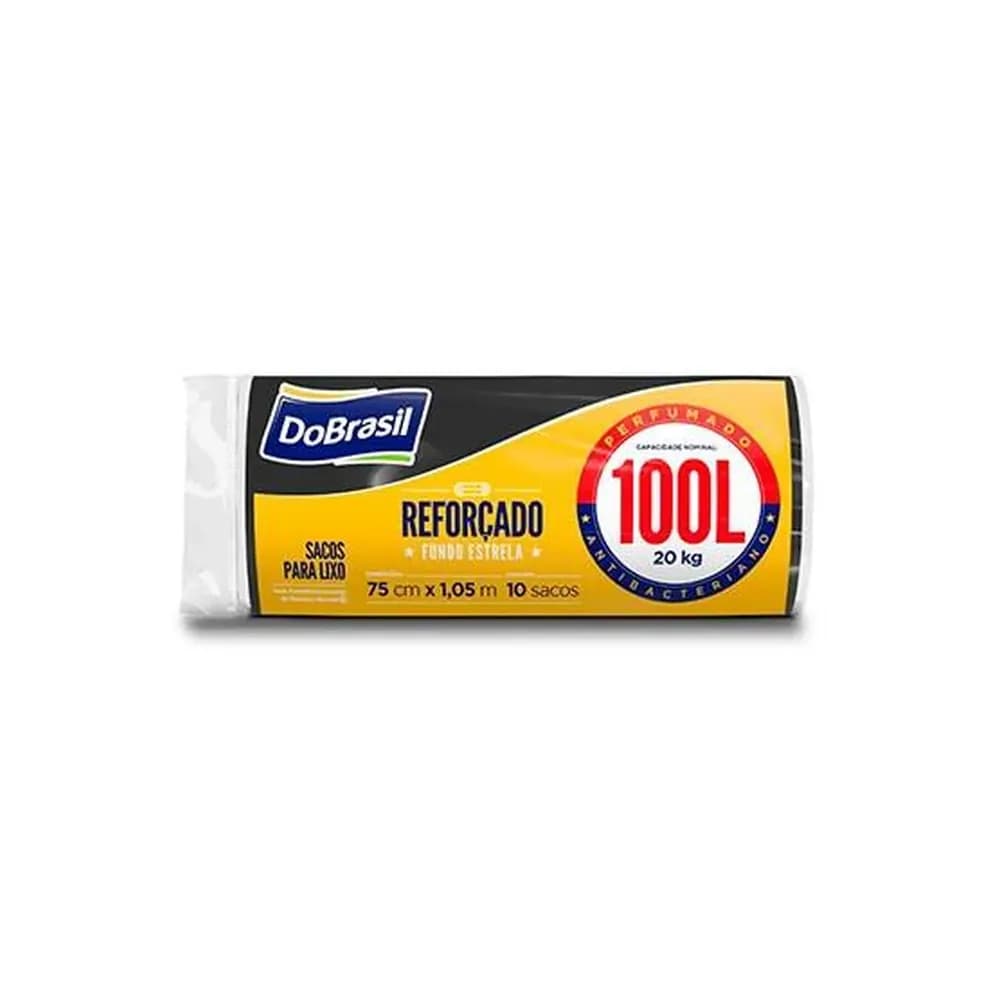 Saco de lixo do brasil perfumado 100 litros embalagem 10un