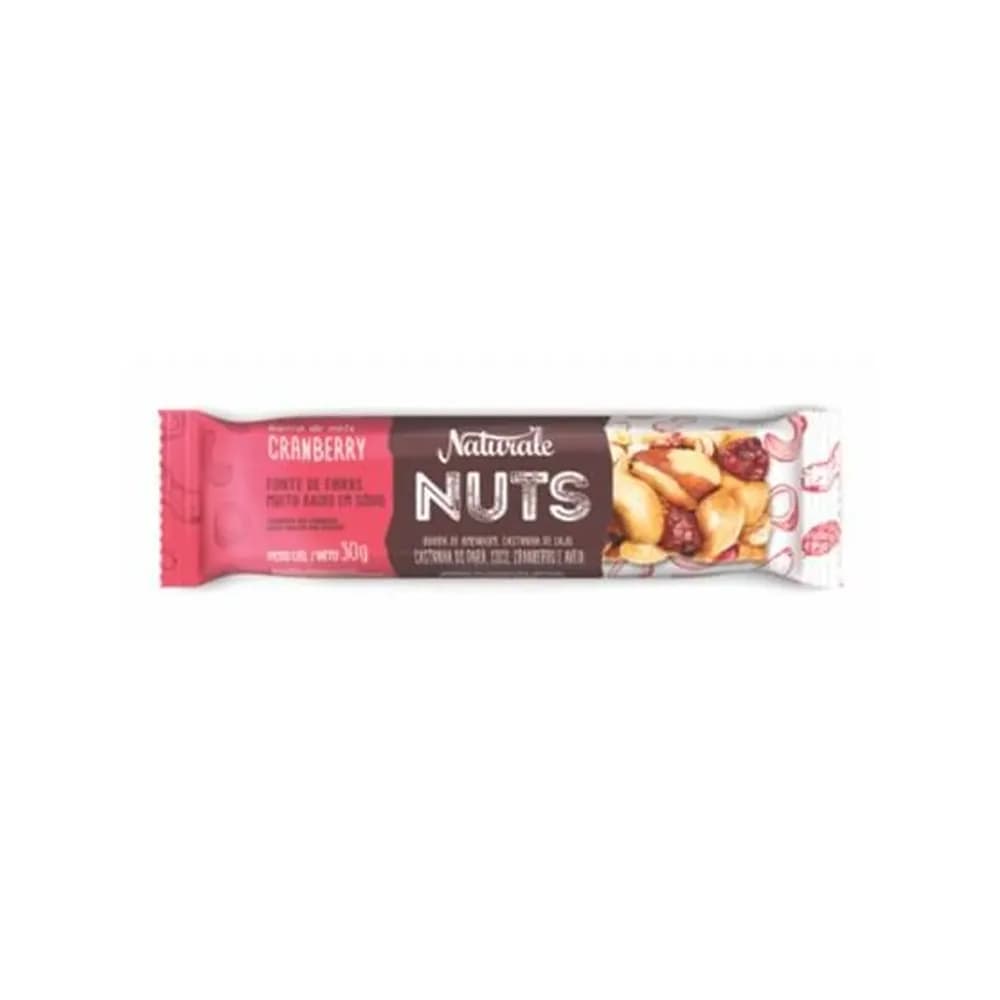 Barra de cereais naturale cranberry 30g