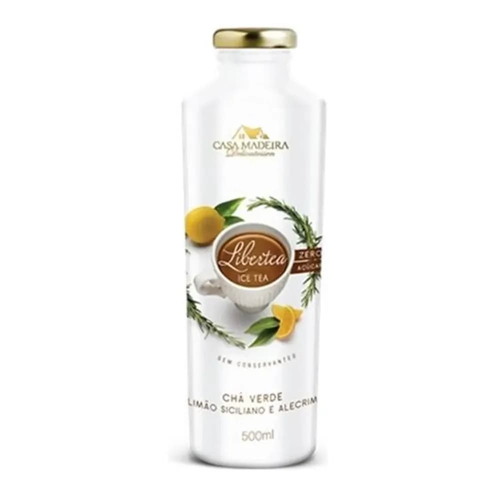 Cha verde casa madeira libertea limao siciliano e alecrim embalagem 500ml
