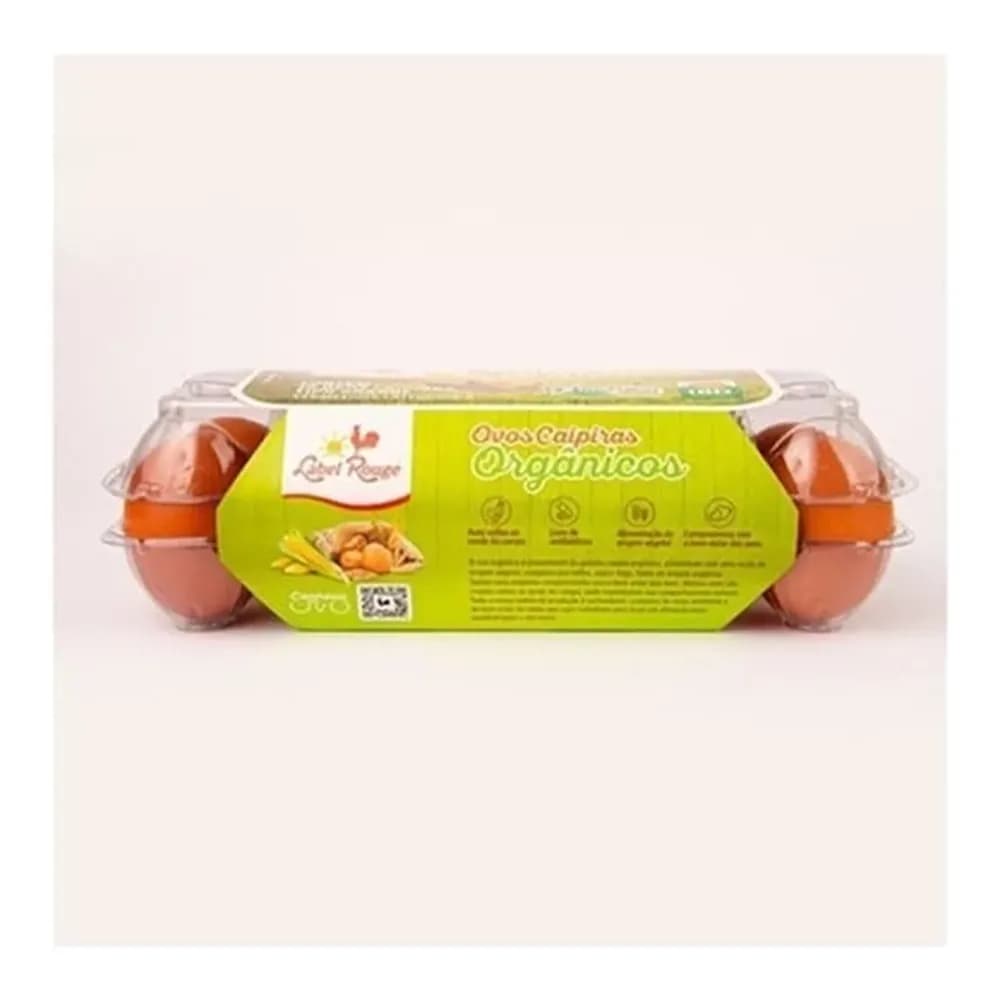 Ovo caipira organico label rouge com 10un