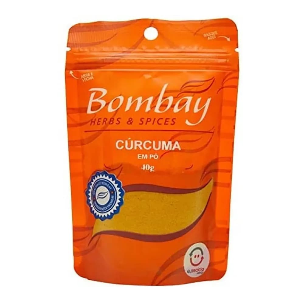 Especiarias bombay curcuma em po embalagem 40g