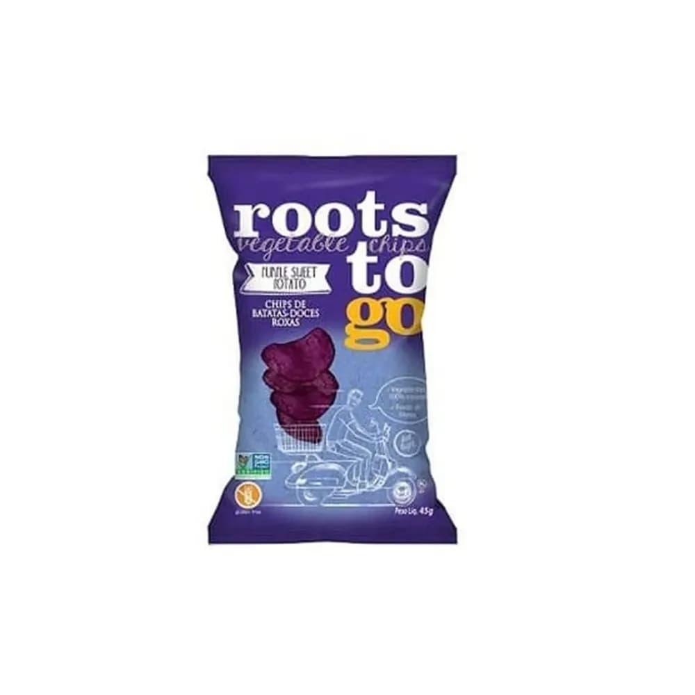Salgadinho roots to go batata doce embalagem 45g